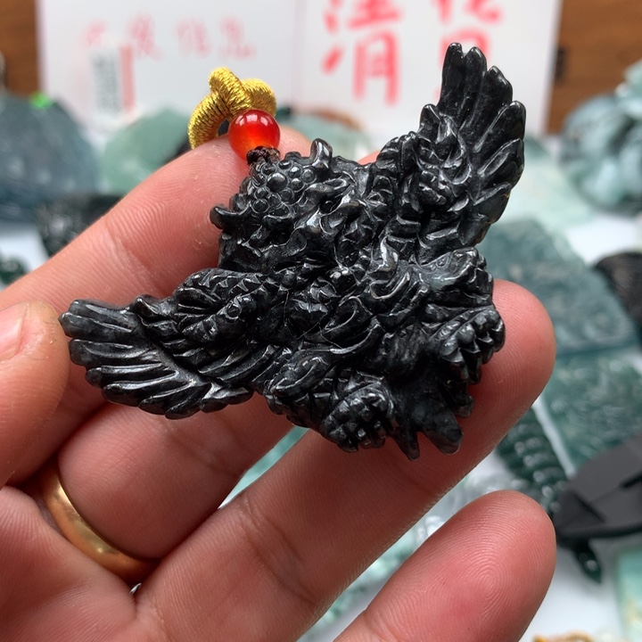 翡翠颈饰未镶嵌保真天然a货翡翠