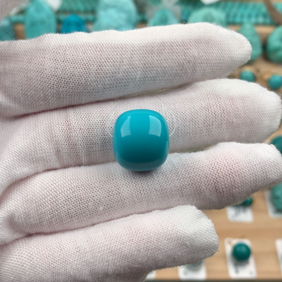 绿松石配饰未镶嵌锁骨珠卡15.4*14