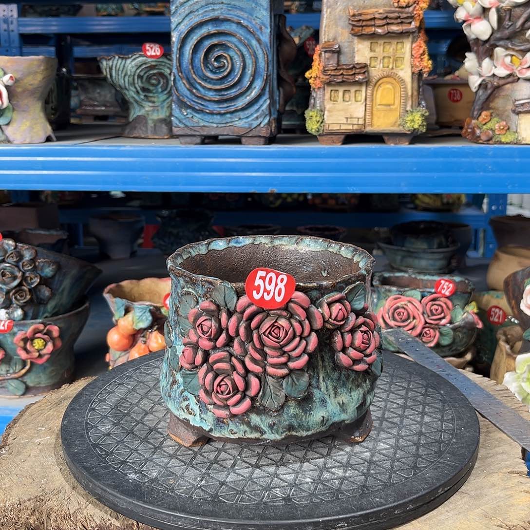 598 号陶然花器手工花盆