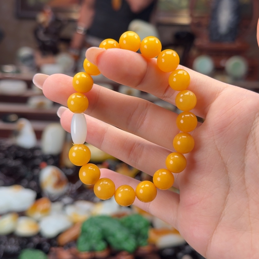 未镶嵌蜜蜡手链卡10