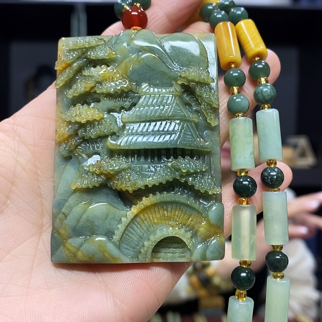 岫玉挂件吊坠未镶嵌