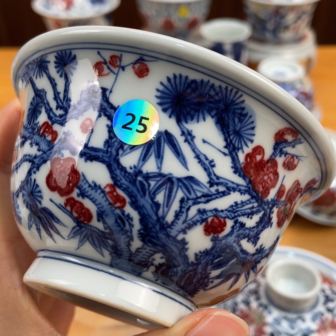 手绘现代茶具非古董天**侠