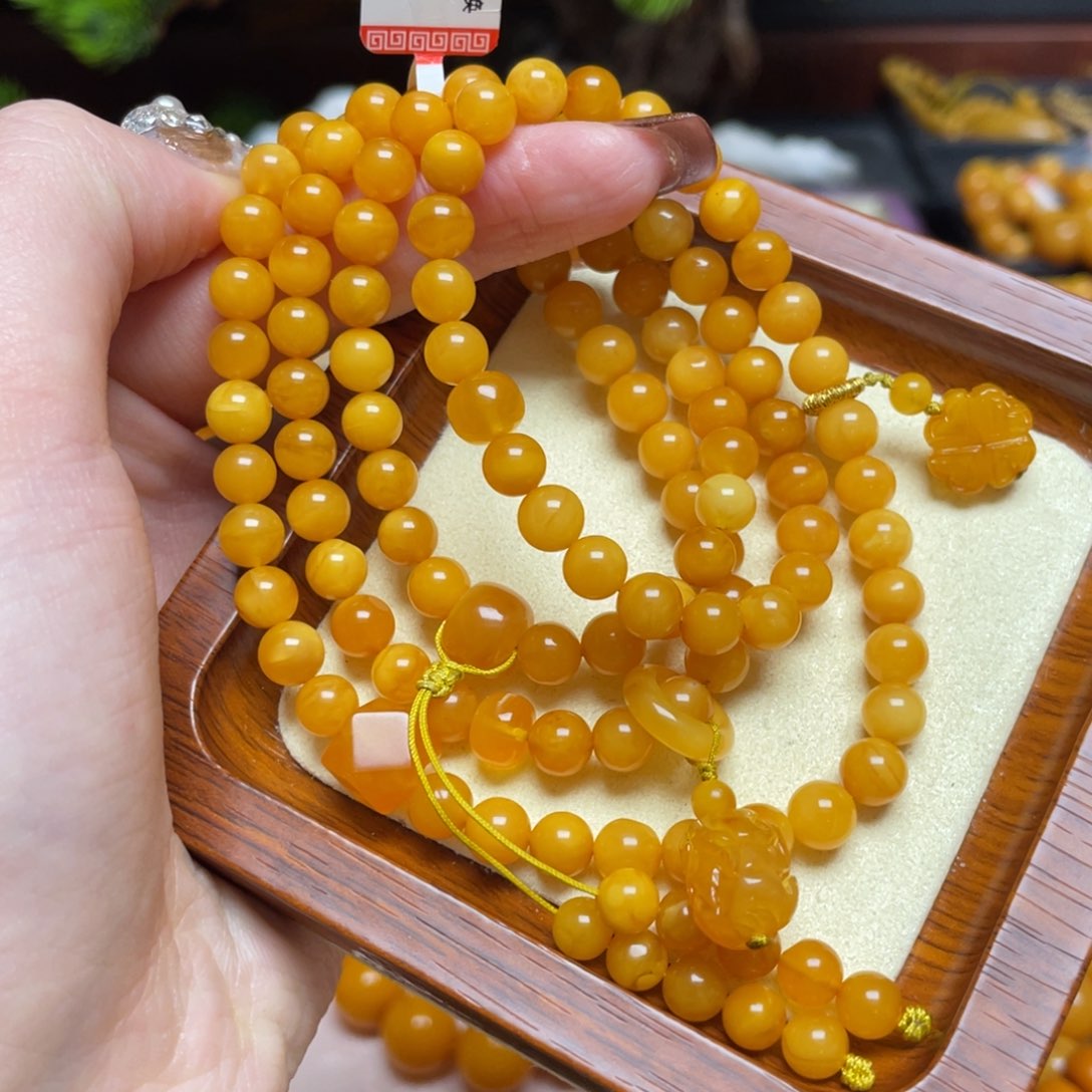 蜜蜡手链未镶嵌手串