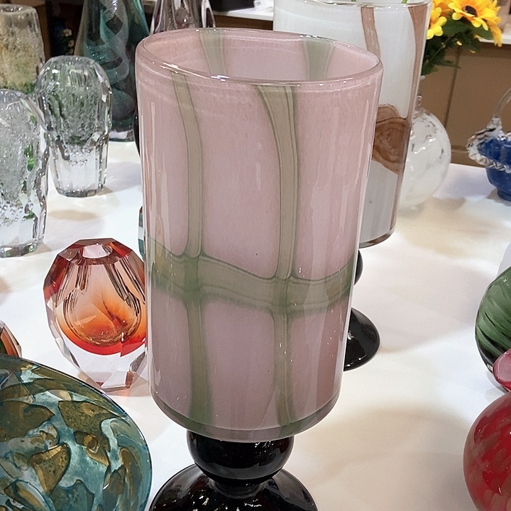 琉璃琉璃花瓶高40口12