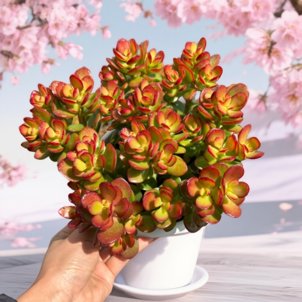 摇钱树多肉植物带盆带土姬红玉树新手好养室内外阳台办公室绿植