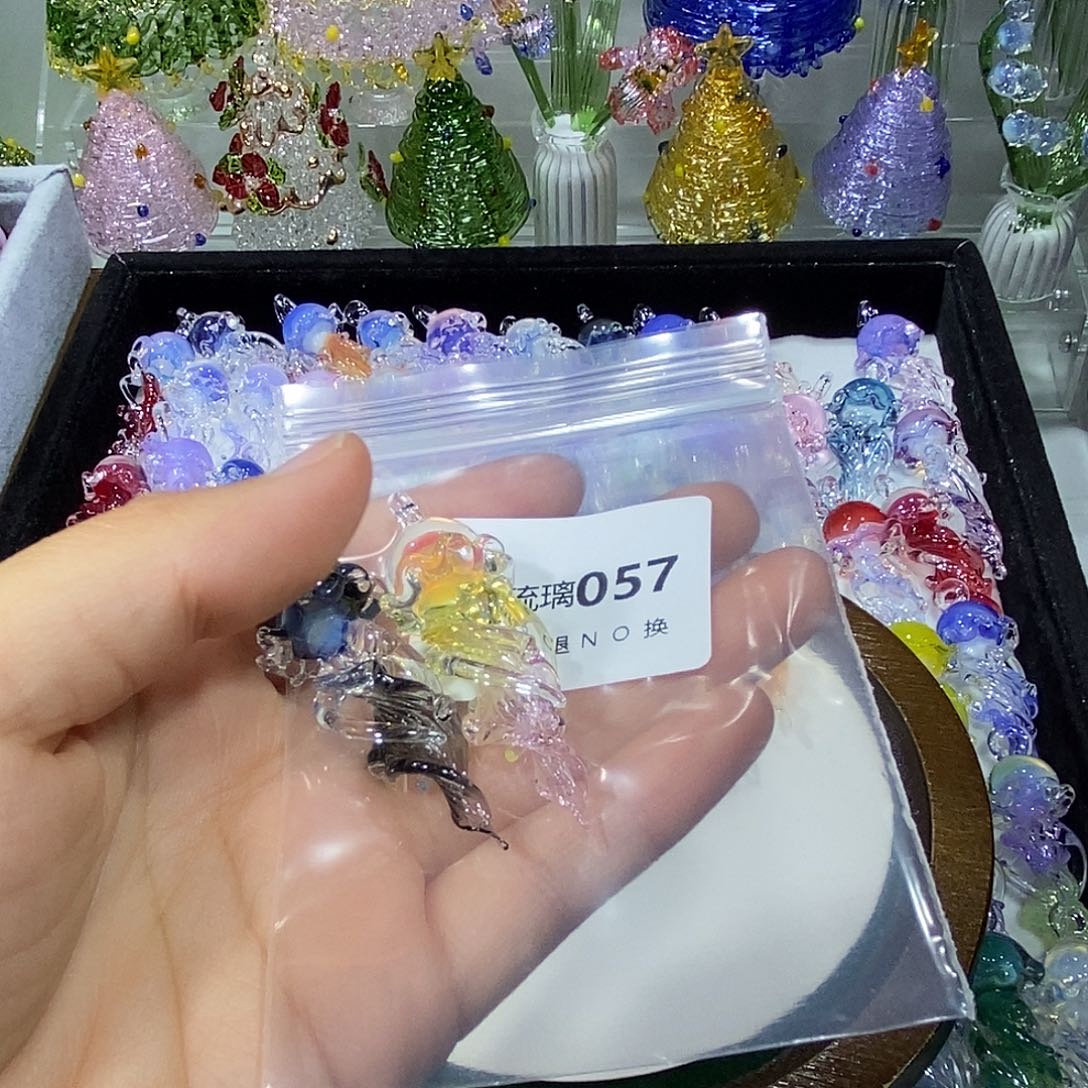 金****颈饰玻璃57水母两个