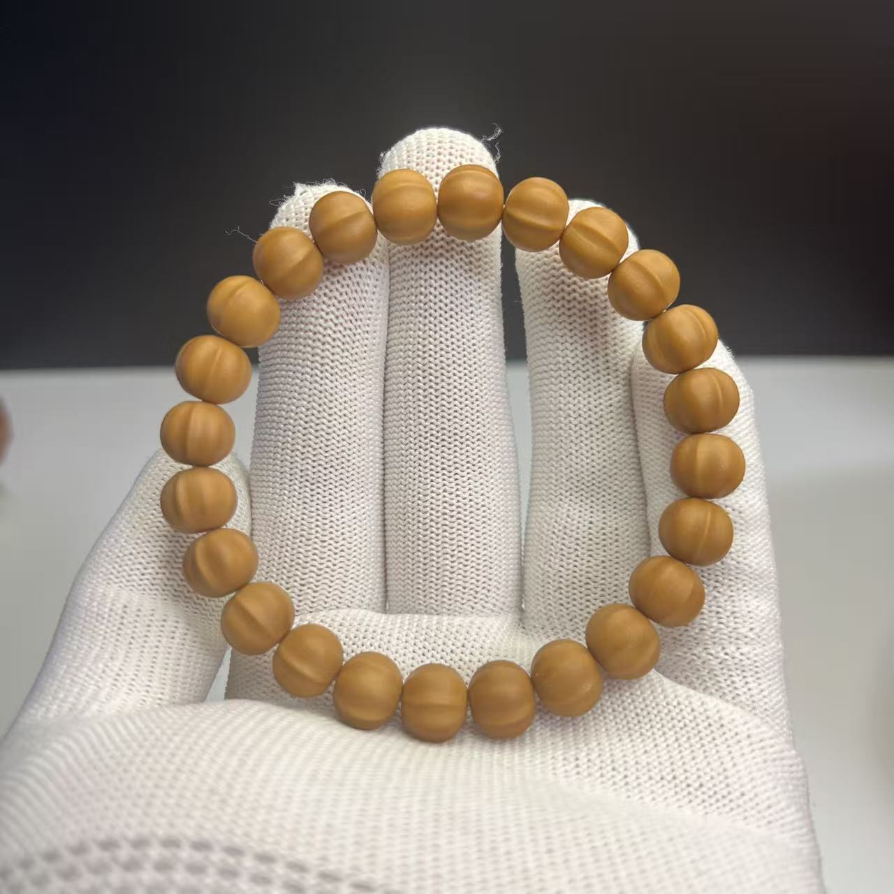 鲨鱼背手串 橘皮纹理 猴头核桃哑光全品SSS毕业级