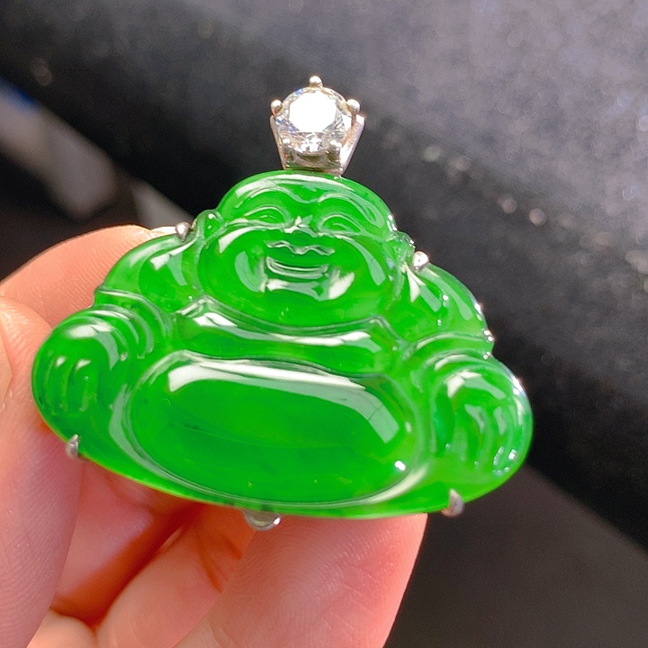 【闪购商品】翡翠颈饰银S925镶嵌翡翠
