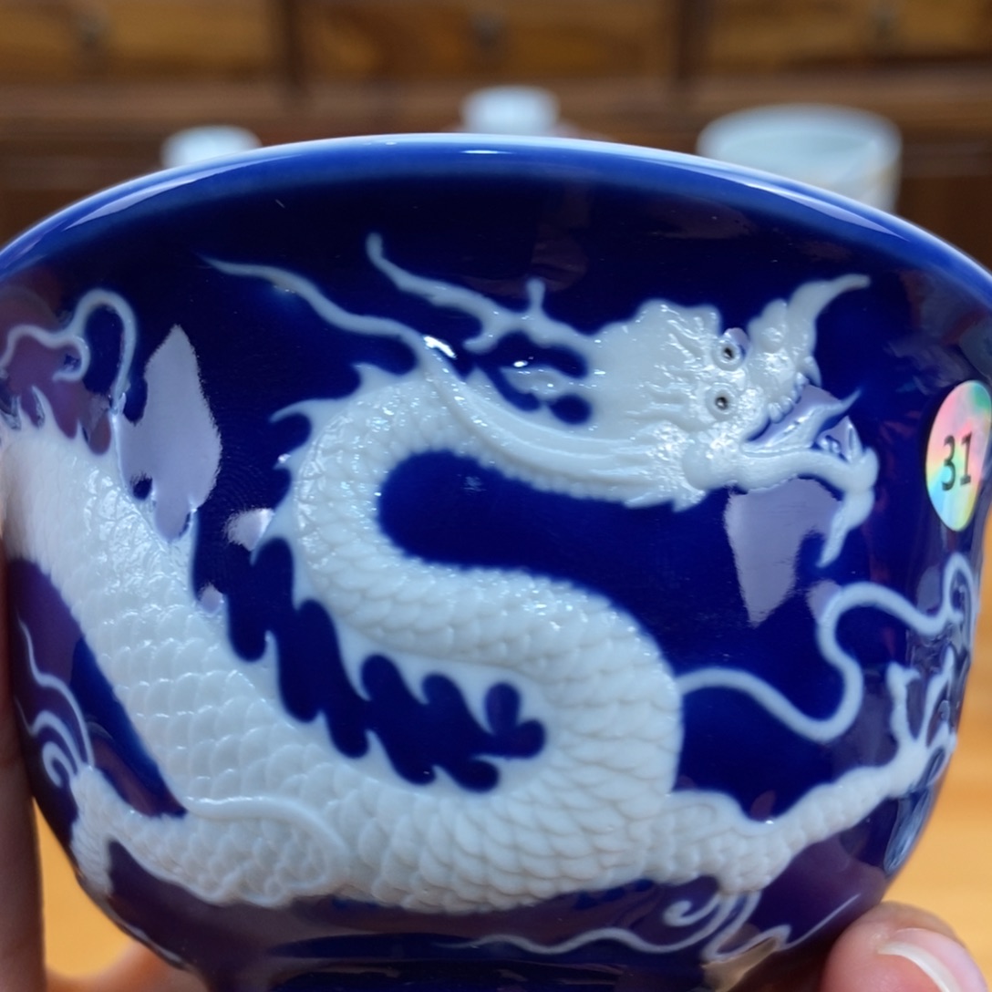 手绘现代茶具非古董