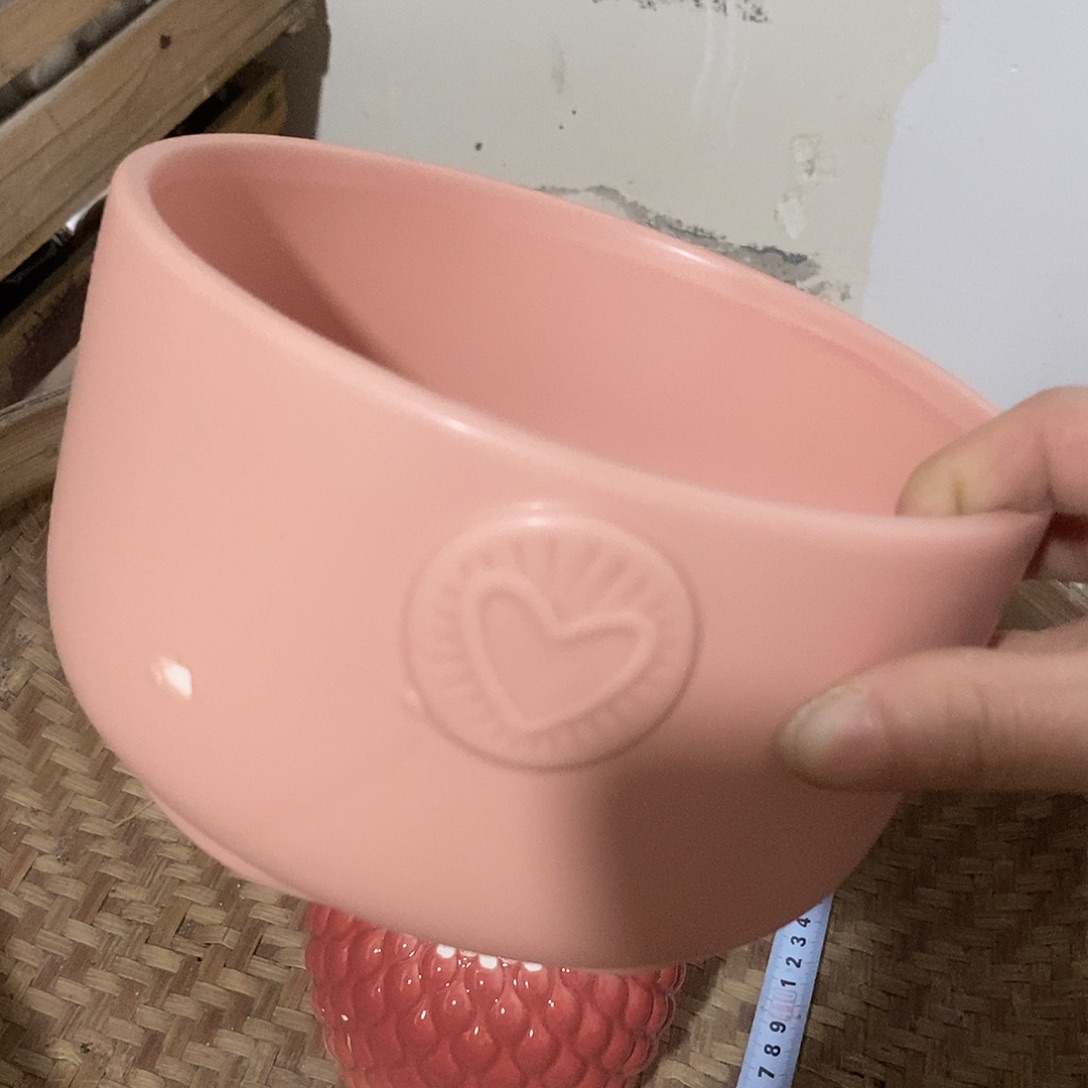 陶杯子陶盆有孔 瑕疵介意勿拍