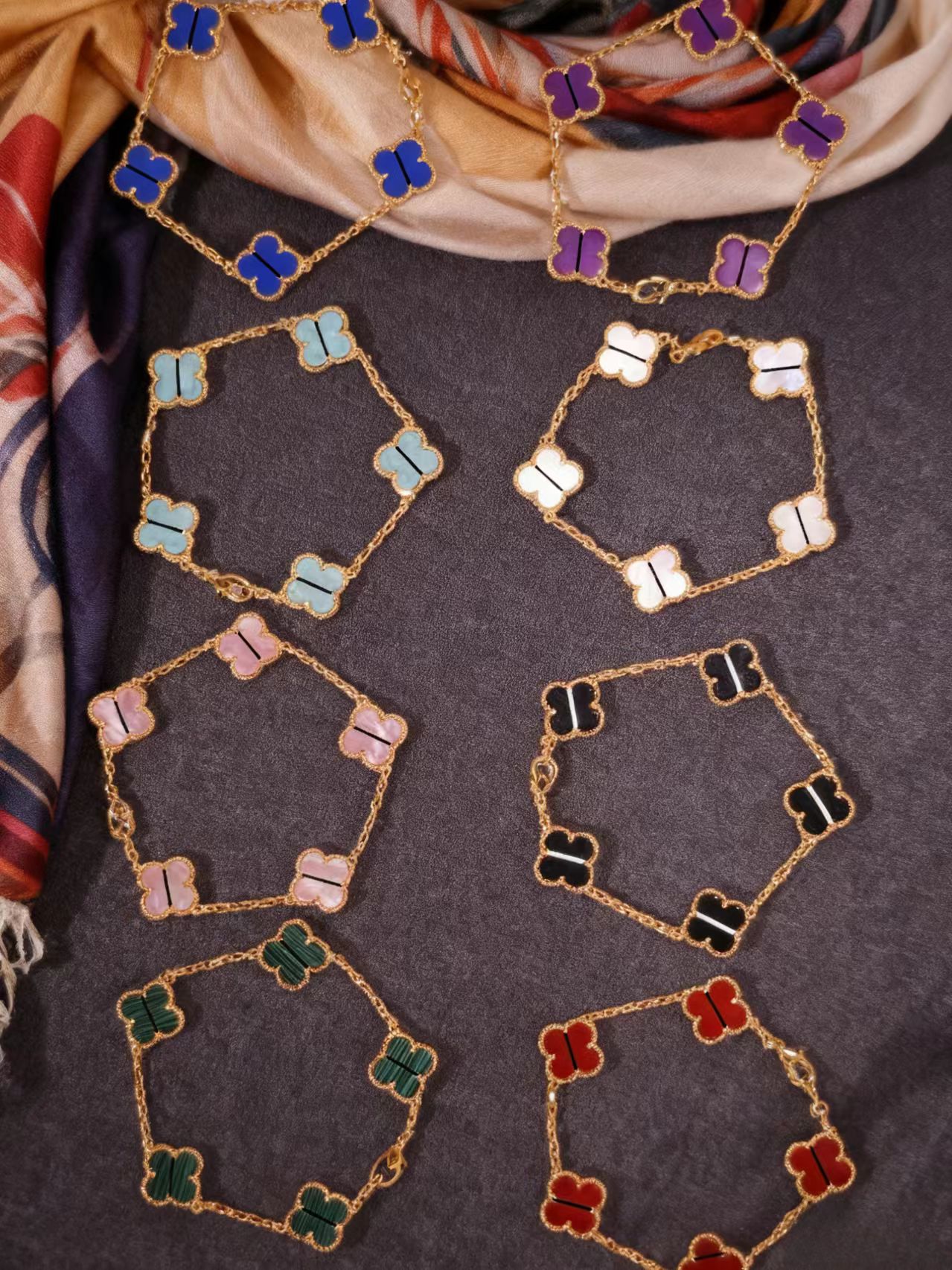 【YK】I8 K系列重版15MM合集 经典色 I8K手工时尚五花 围巾