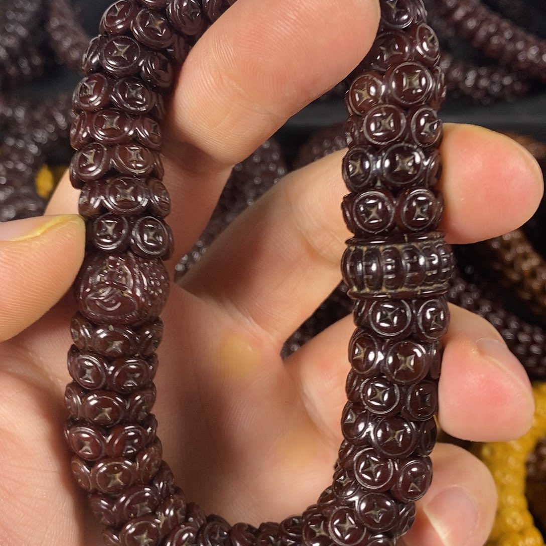 紫金鼠手串配饰钱币14