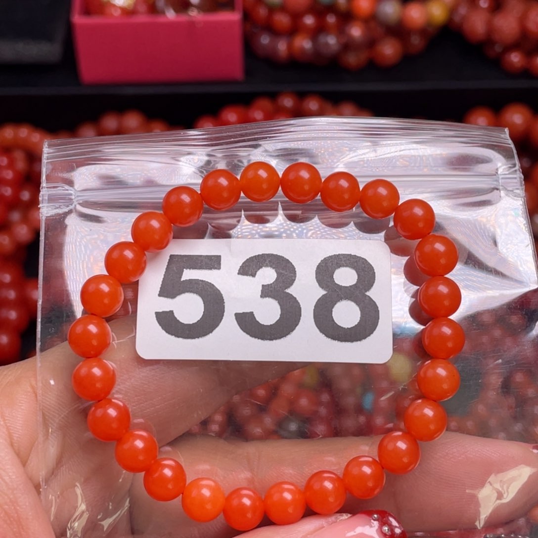 南红玛瑙手链未镶嵌兜*