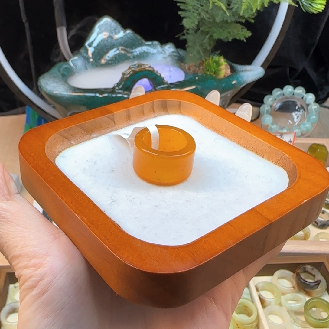 蛇纹石玉微瑕内径17合金三