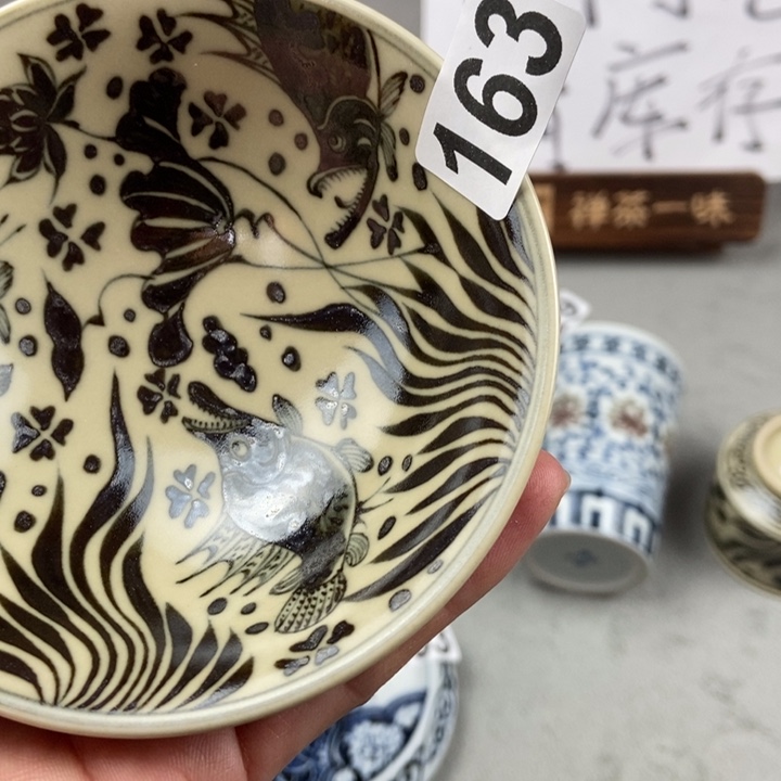 禅***味瓷片手工手绘手工制作