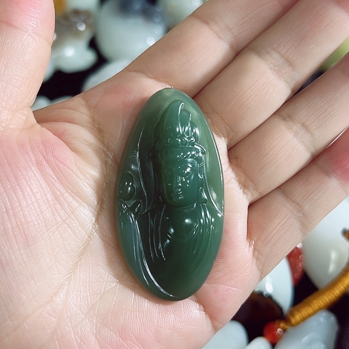 和田玉未镶嵌挂件