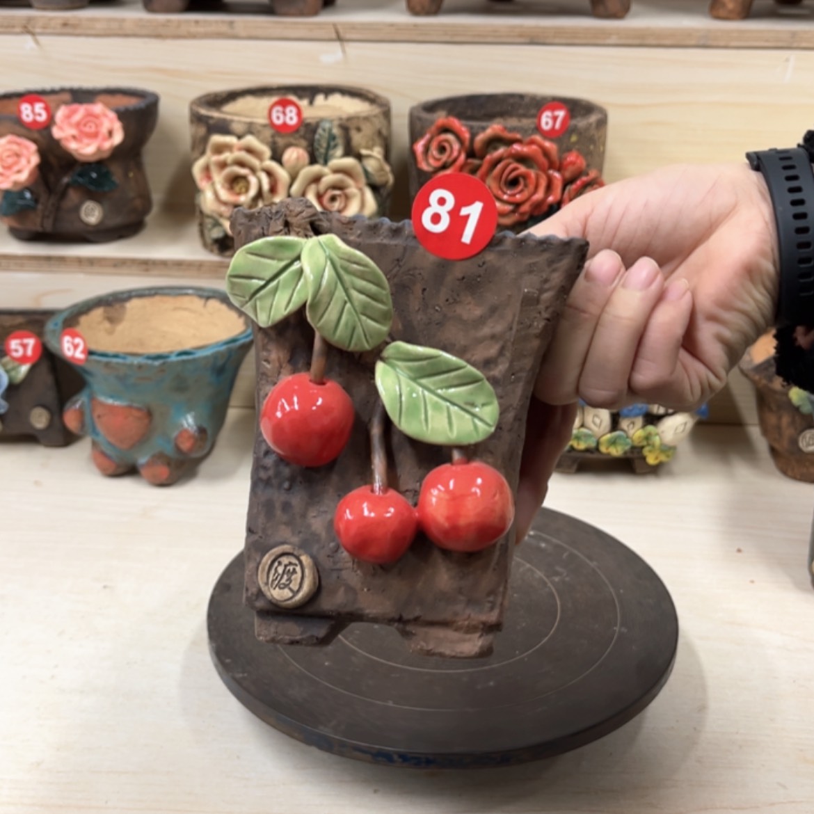 【闪购商品】紫砂花盆81号内口10外高14