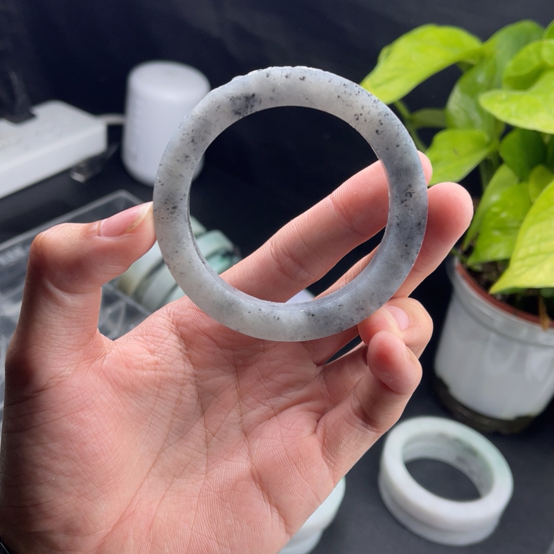 【闪购商品】定制翡翠55圆条纹裂推荐未镶嵌