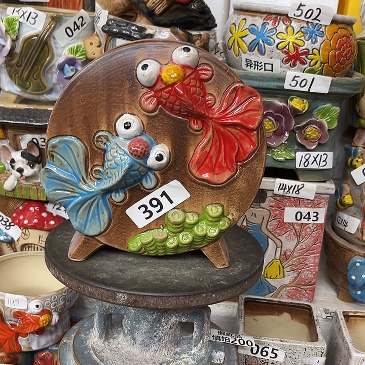 粗陶材质多肉花盆