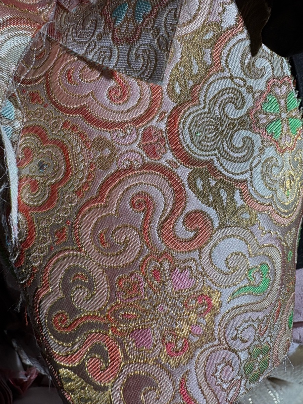 真丝香云纱宋锦刀口布100_200