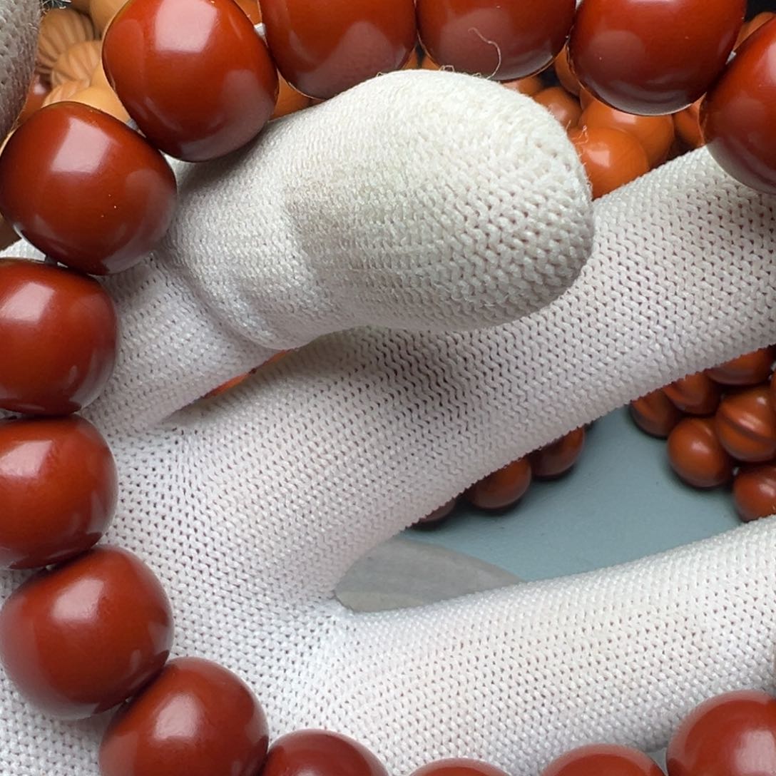 猴头核桃手串玉化