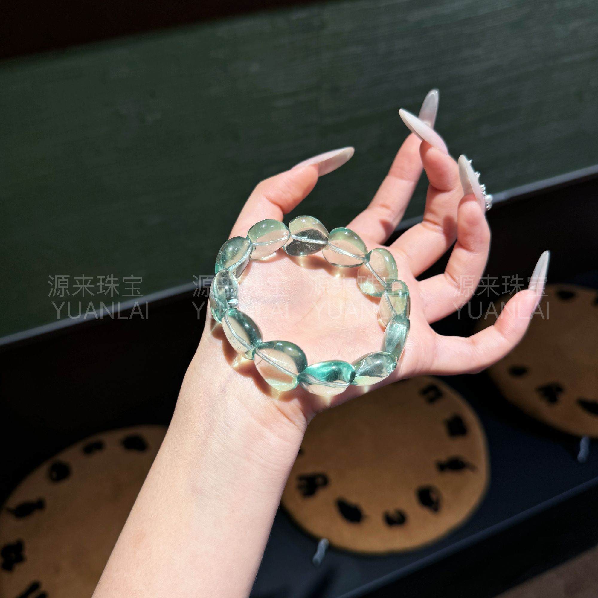*原谅绿*绿萤石手串 YY3072 