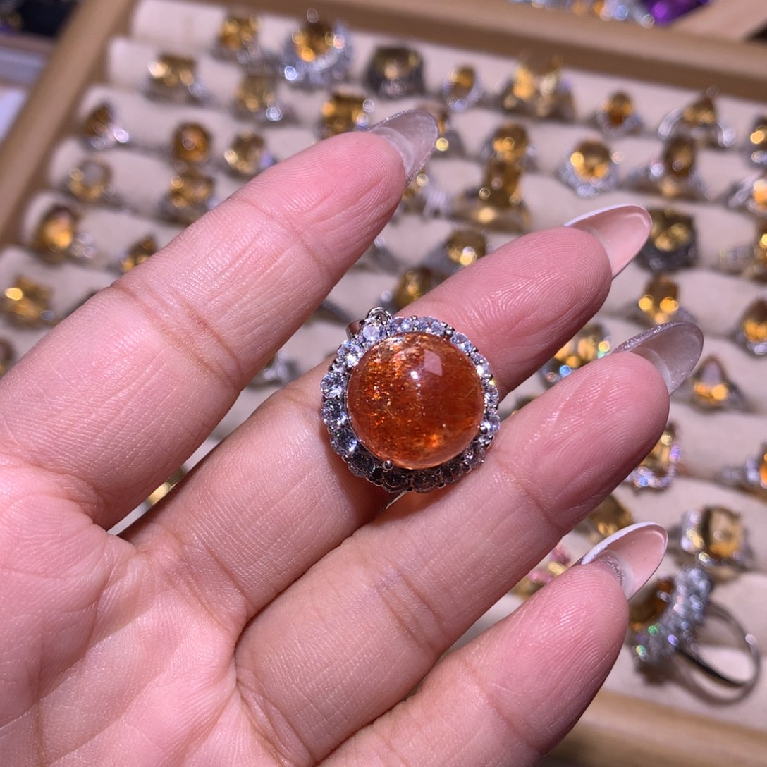 【闪购商品】银S925镶嵌戒指水晶?****戒指