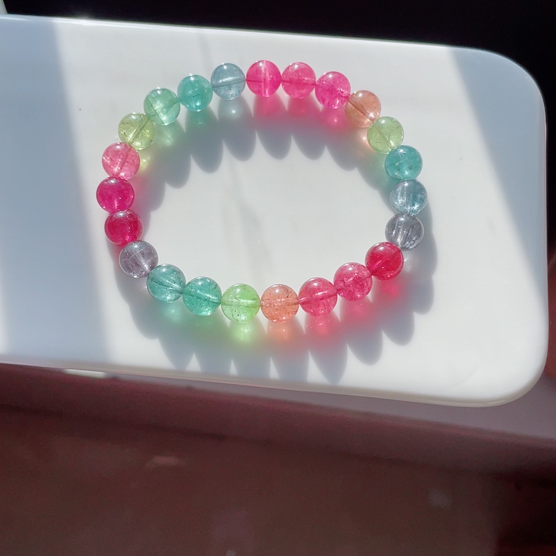 未镶嵌手链碧玺8.3mm左右