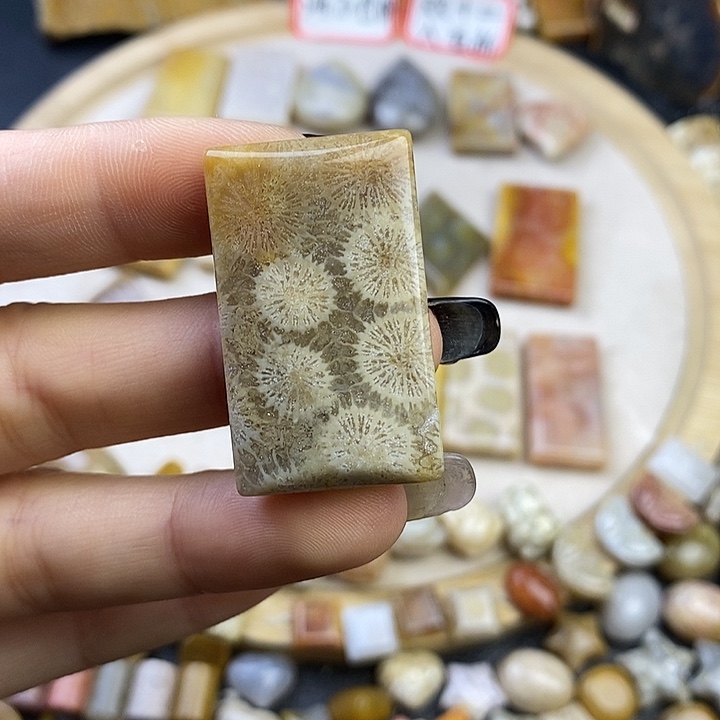 硅化玉未镶嵌颈饰漏  八五折 12