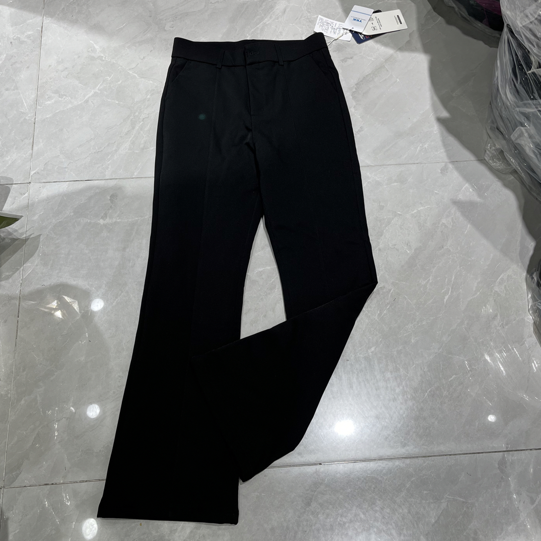 82599女士秋冬加绒加厚显瘦显高万向弹微喇裤