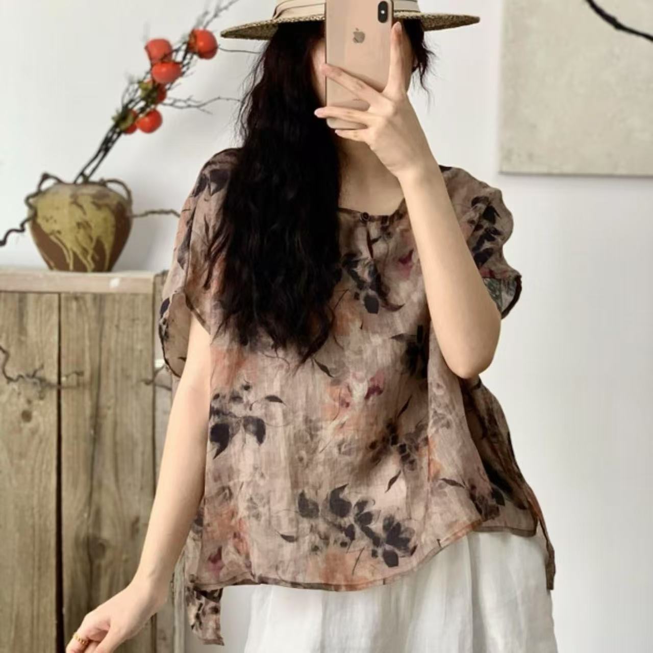 8609新款夏季减龄气质洋气小衫QZ