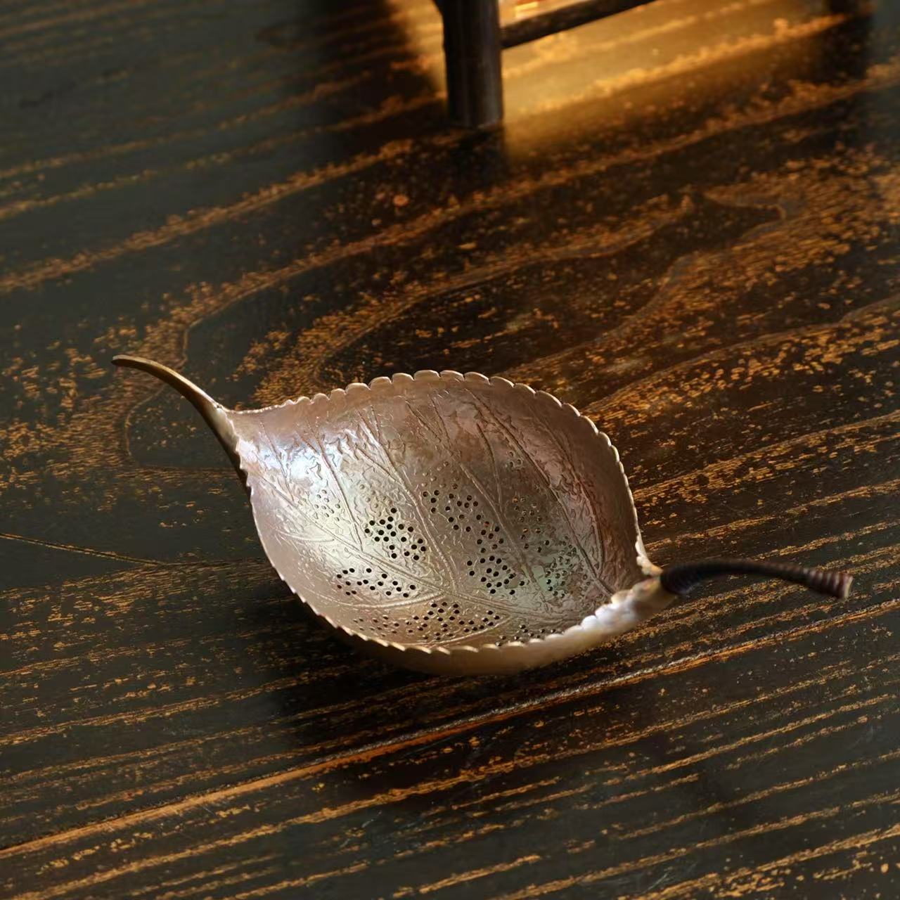 紫铜  菩提叶茶漏
