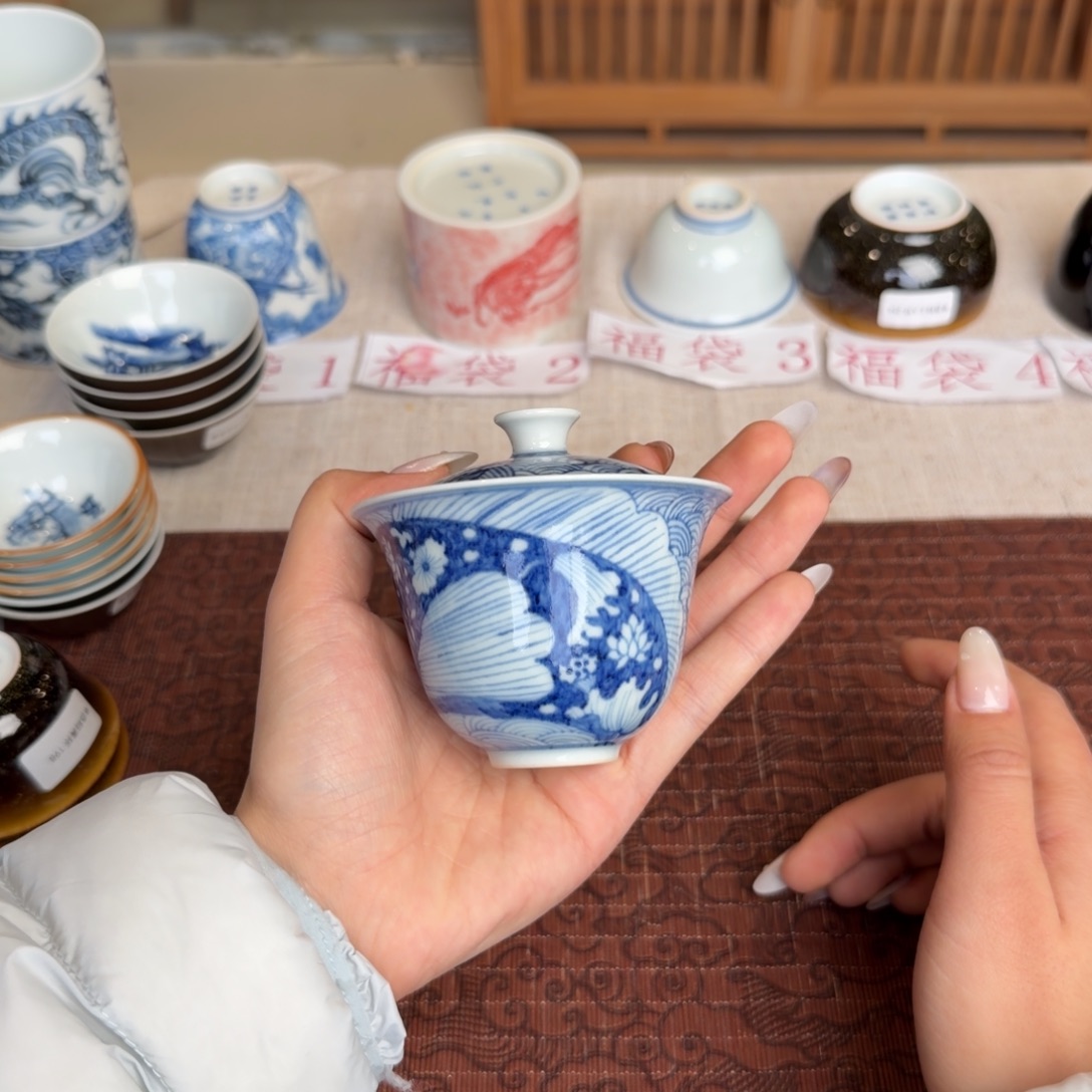瓷片青花釉里透着浓一级品