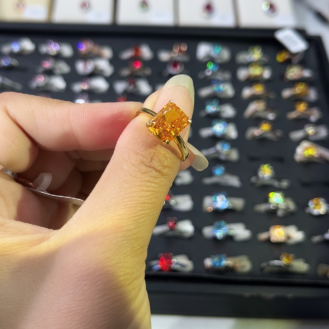 莫桑石非金属SM高定黄冰花五卡-15