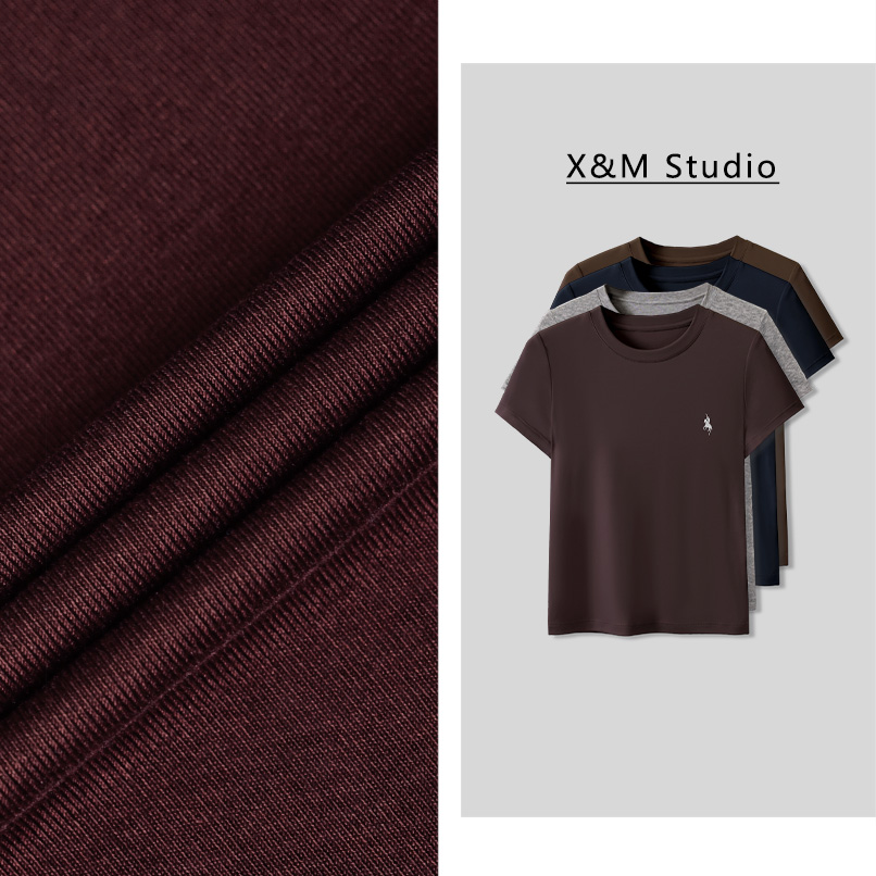 2025夏季新款天丝面膜T恤女休闲宽松圆领时尚薄款修身短袖上衣女