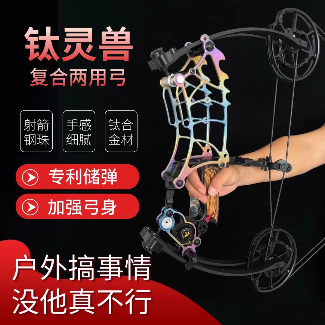 两用复合短轴钢珠射箭弓户外车载小型高精度器材