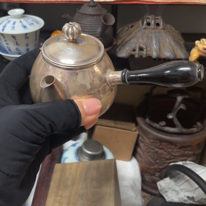 银中古工艺品摆件