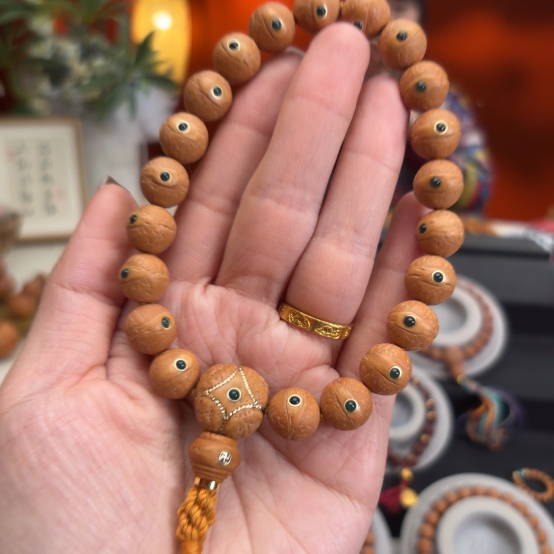 凤眼菩提吊坠11.5毫米单圈镶嵌玛n