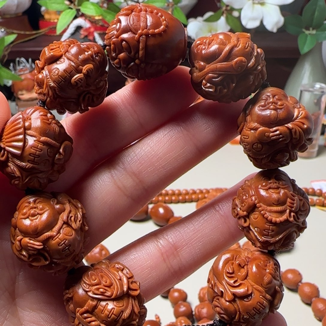 无***觉手串/手链橄榄核财神手串