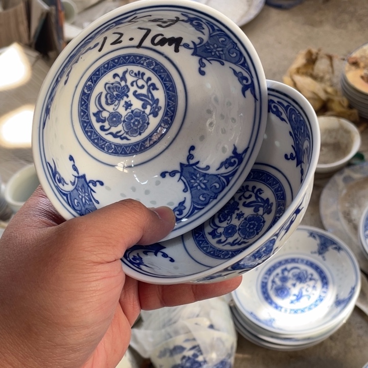 瓷碗景德镇高温细白瓷