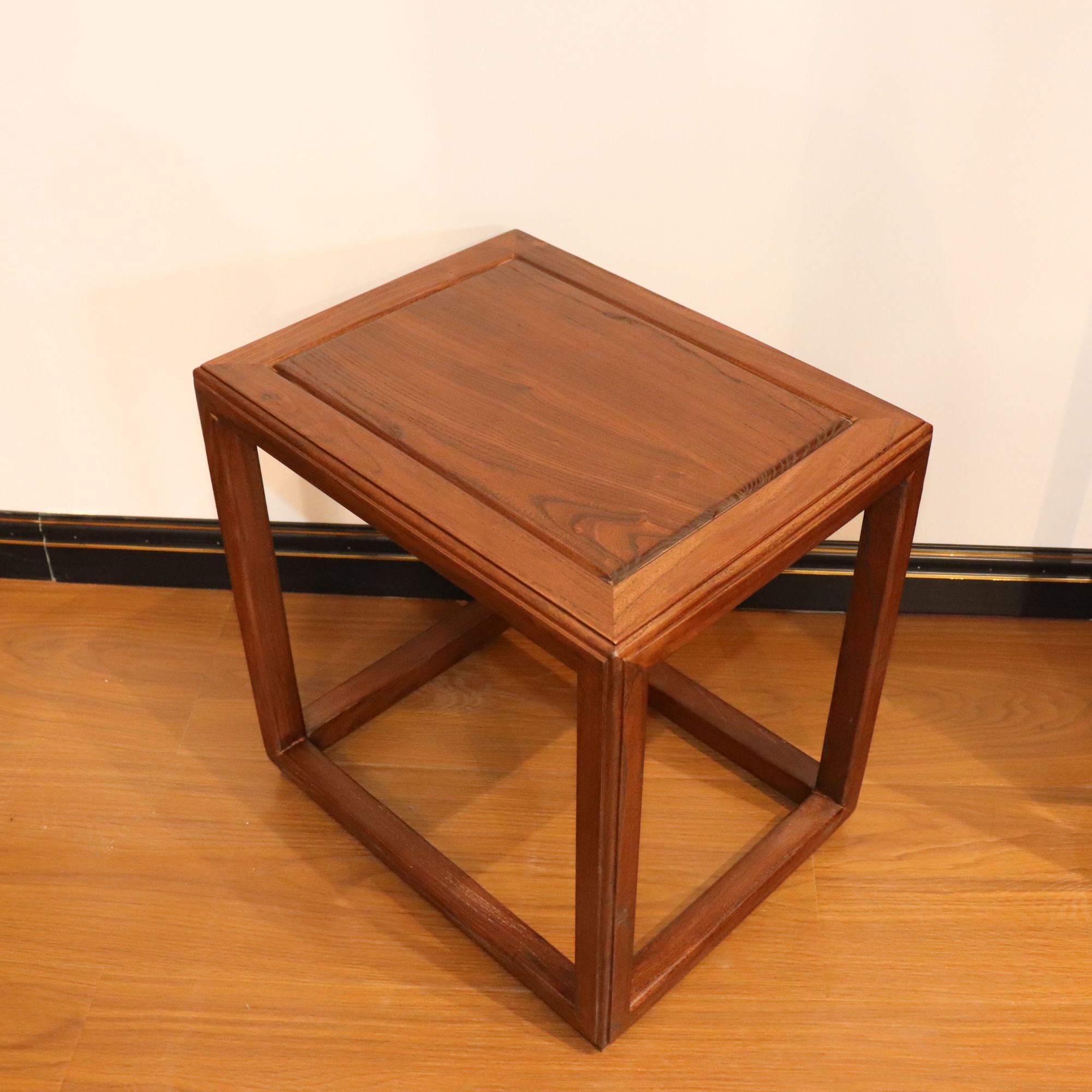 榆木方凳客厅鞋凳方几家用方形简约凳子