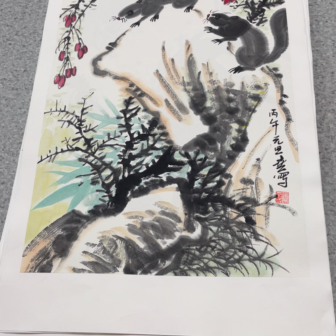 国画1.4平尺国画作品