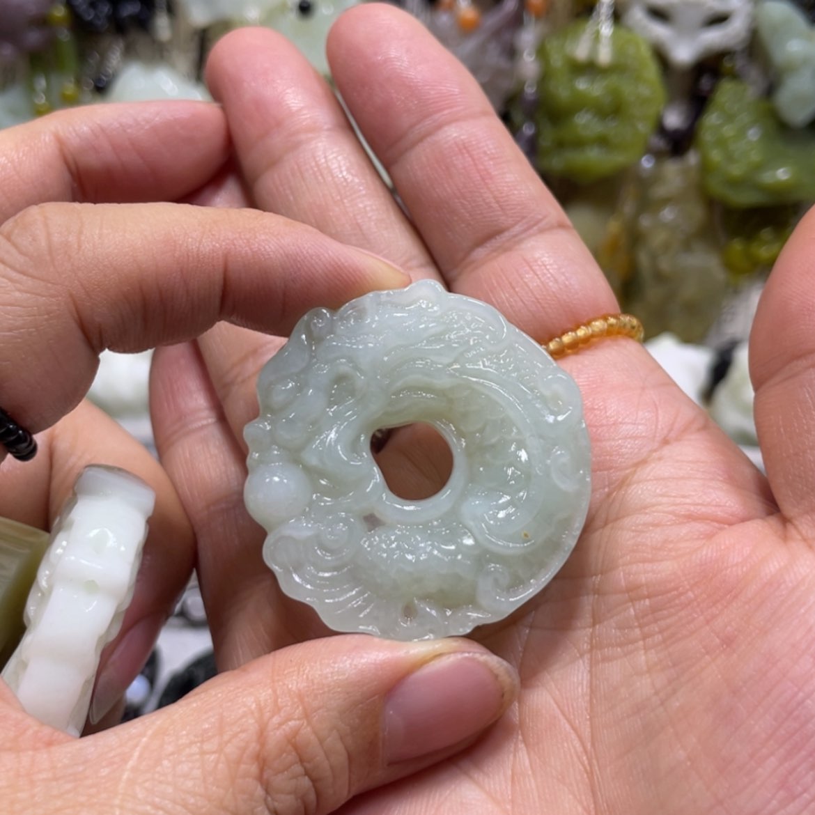 【闪购商品】岫玉颈饰未镶嵌82吊坠