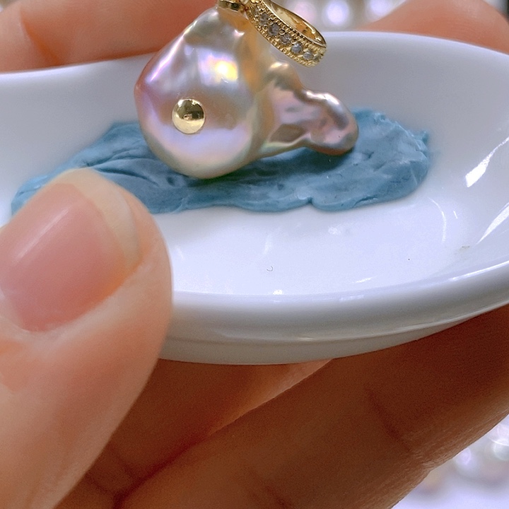 淡水珍珠颈饰合金