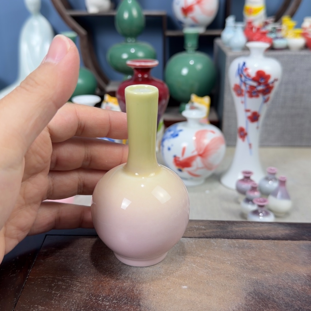 陶瓷手工小花器摆件