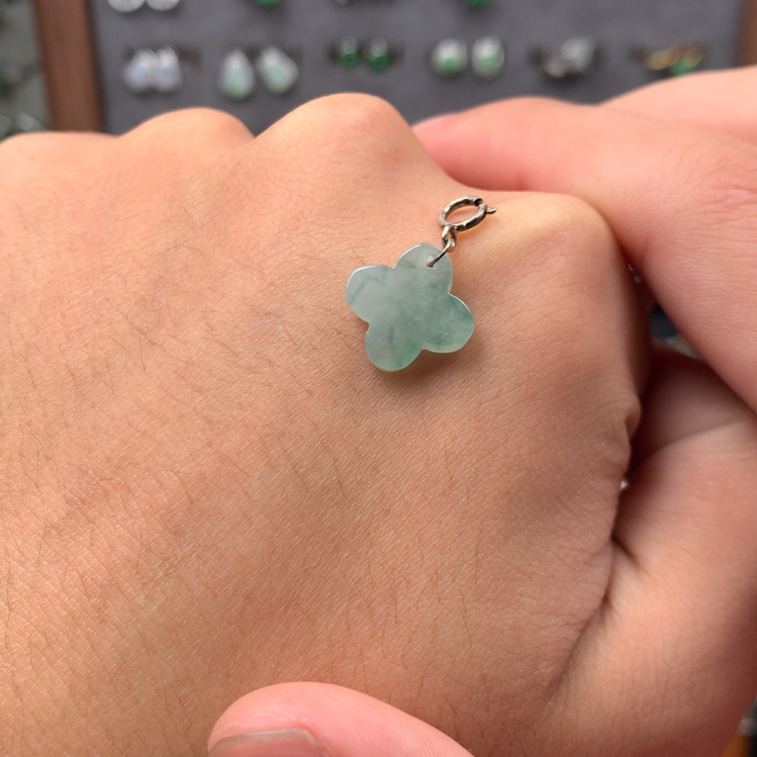 翡翠未镶嵌颈饰你是