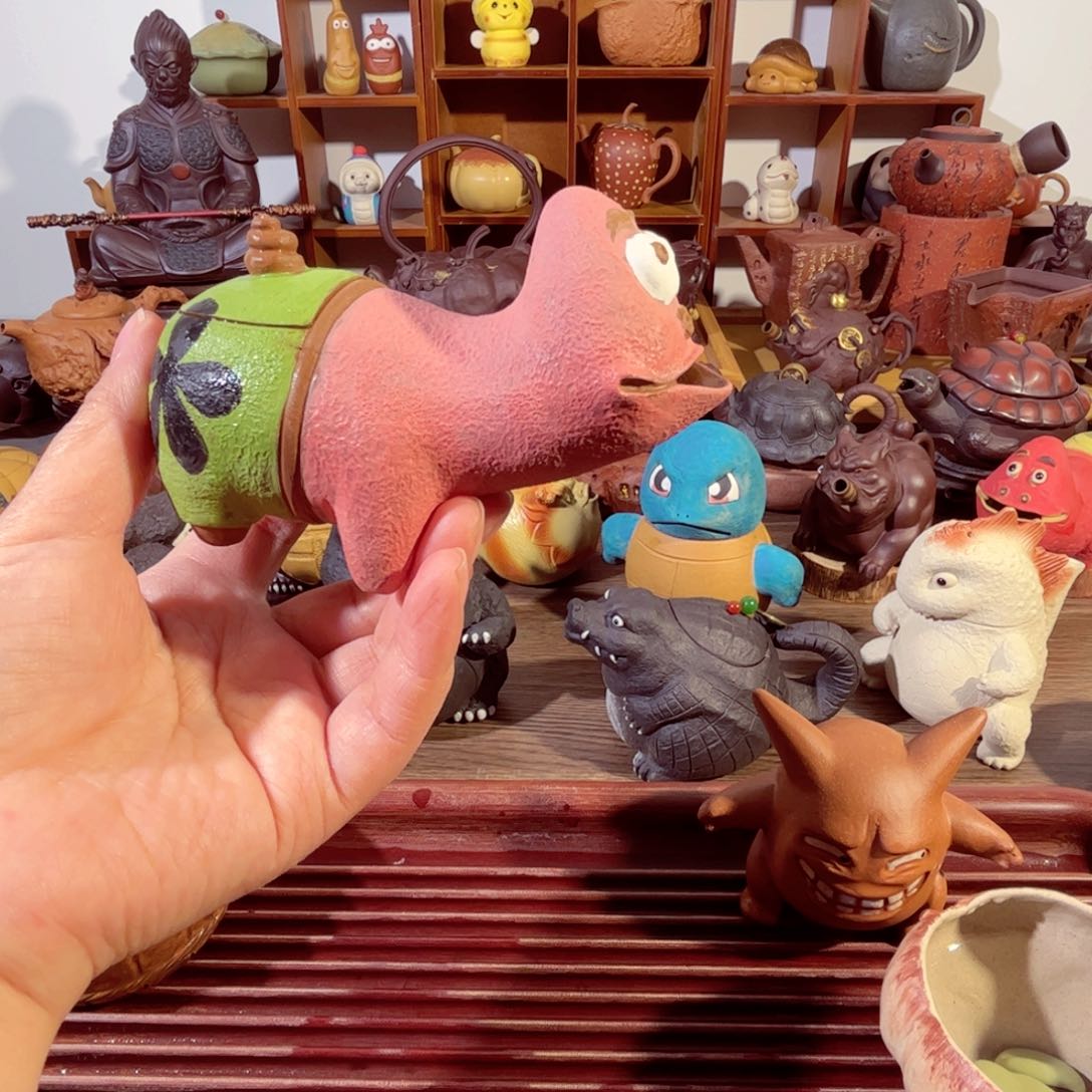 紫砂茶壶麦***站纯手工制作过程非常