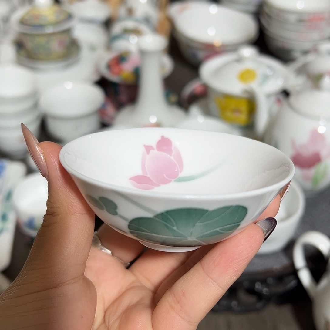 醴陵高温瓷茶碗8厘米