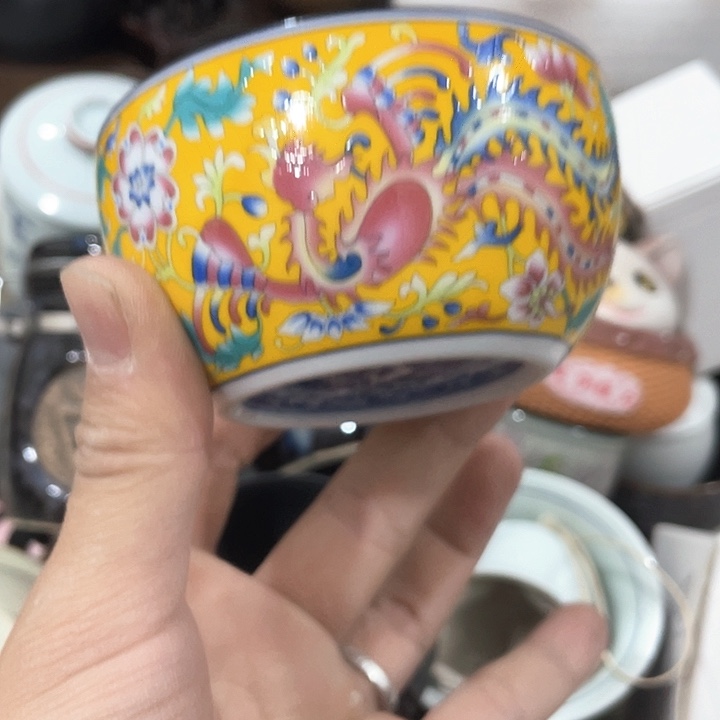 陶瓷茶具全部清清完回家过年