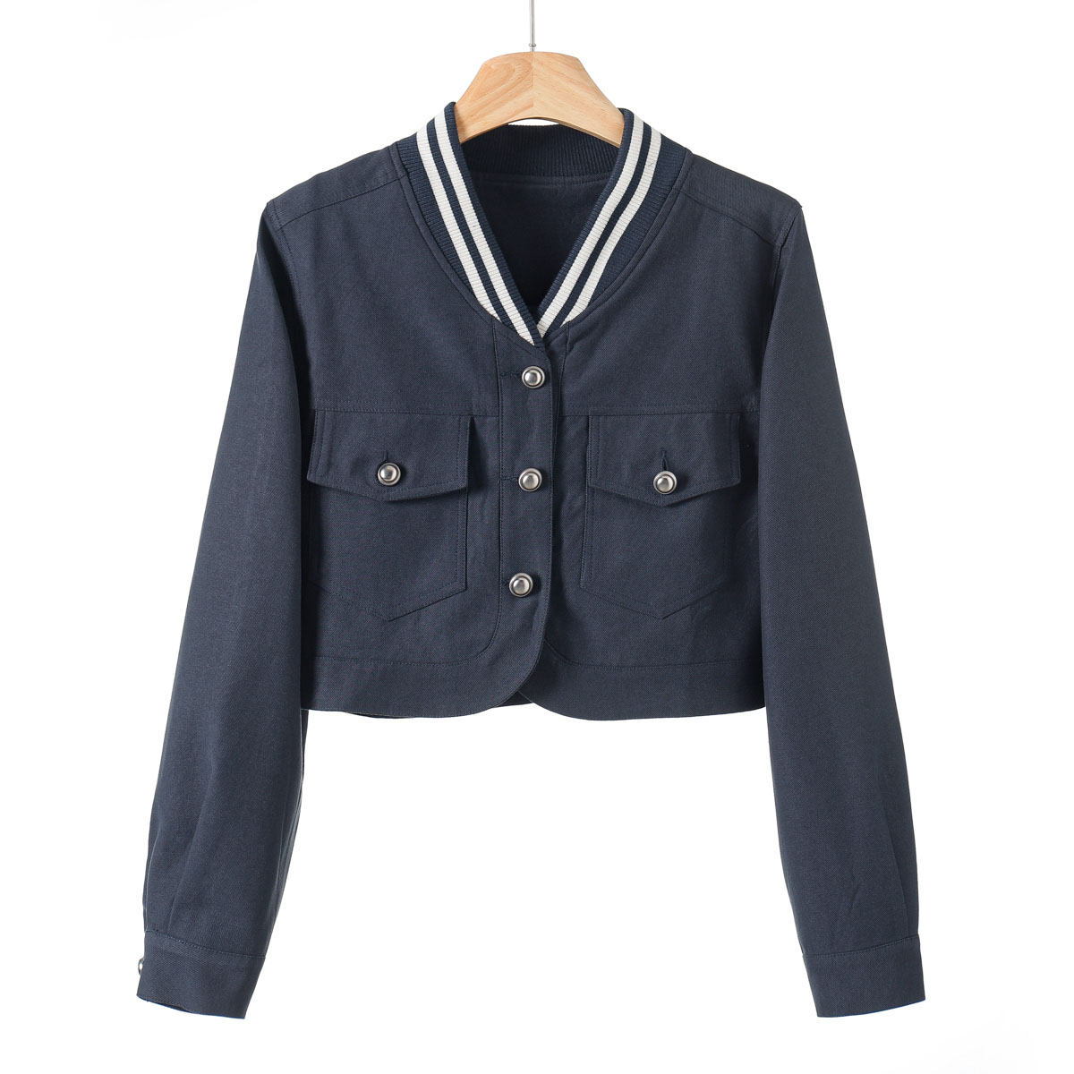 棒球服领宽松短外套CL9043